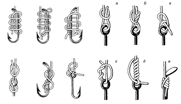 Рыболовный крючок завязать. как привязать крючок к леске