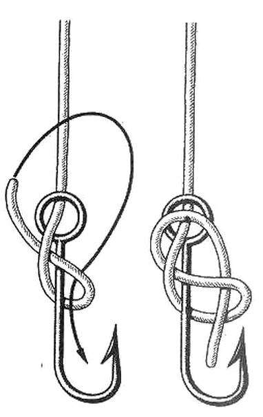 Рыболовный крючок завязать. как привязать крючок к леске