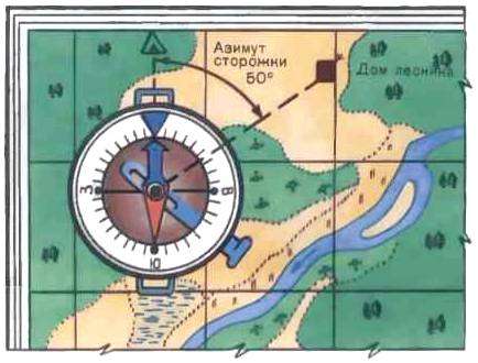 Азимут определение на карте. Как определить азимут?