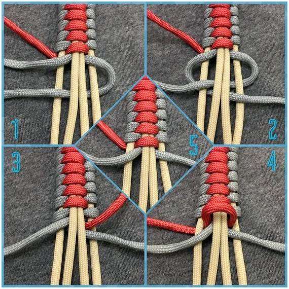 Ошейник из паракорда схема плетения. ошейники из паракорда
