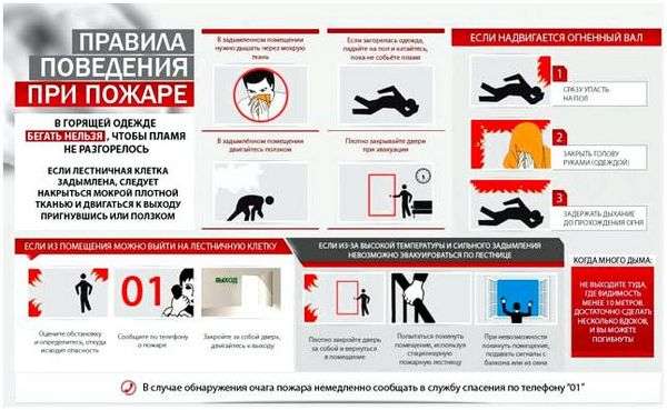 Памятка что делать при пожаре в здании. действия при пожаре