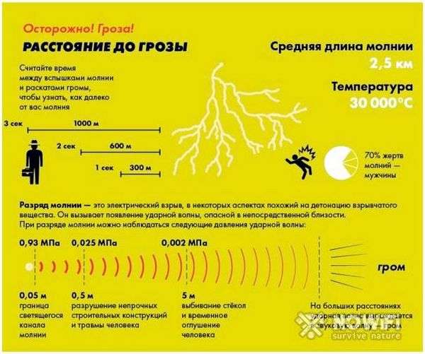 Что делать если в лесу началась гроза. действия при грозе: краткое руководство