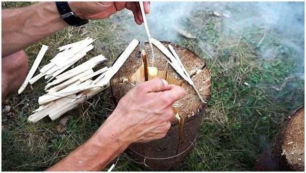 Финская свеча википедия. Три варианта изготовления финской свечи из бревна