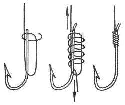 Как завязать узел на рыболовном крючке. Рыболовные узлы для крючков