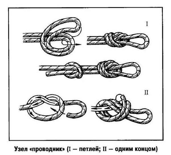 Двойной проводник как вязать. узел заячьи уши, или двойной проводник