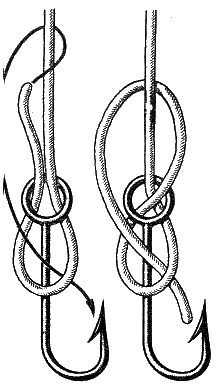 Как привязать рыболовный крючок. Как завязать леску на рыболовный крючок разными узлами