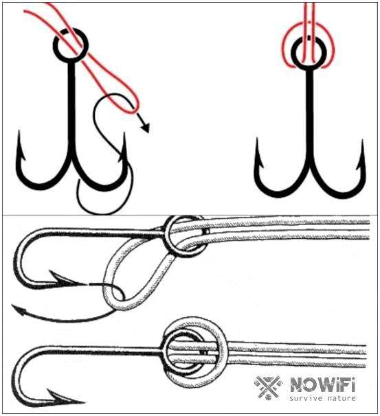Как привязывать крючок к леске. Как привязать крючок к леске