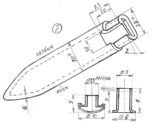 Как сделать чехол для ножа из кожи. простые ножны из кожи для ножа своими руками