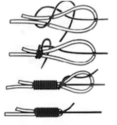 Как завязывать рыболовные снасти. рыболовные узлы