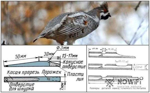 Манок на рябчика. Как сделать манок на рябчика своими руками?