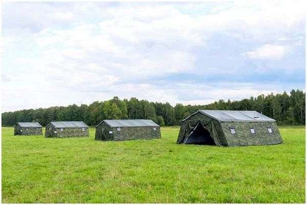 Сбор палатки. Сборка армейской палатки