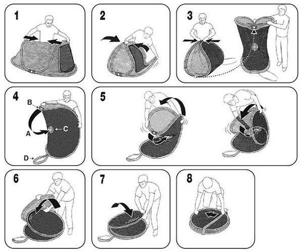 Как собрать одноместную палатку видео. Как собрать палатку восьмеркой
